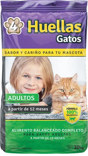 Bolsa de 4 Huellas Gatos Adultos